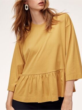 Wilfred Mustard Abrielle Peplum Quarter Sleeve